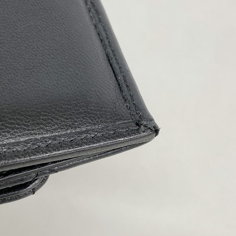 Chanel Trifold Wallet 19 Lambskin Black Gold