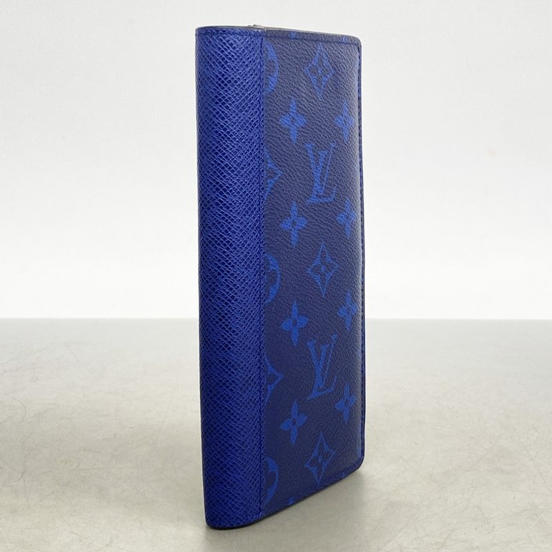 Louis Vuitton Wallet Taigarama Portefeuille Brother Cobalt