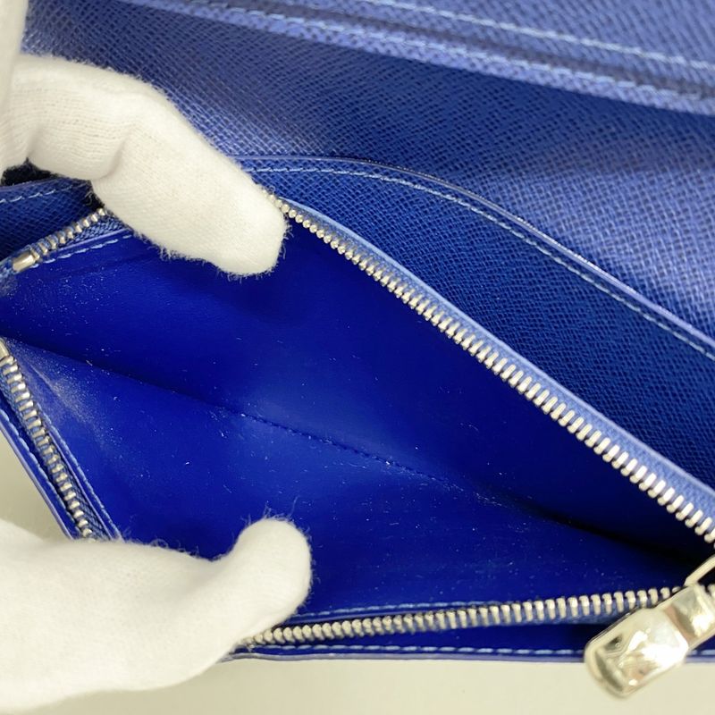Louis Vuitton Wallet Taigarama Portefeuille Brother Cobalt