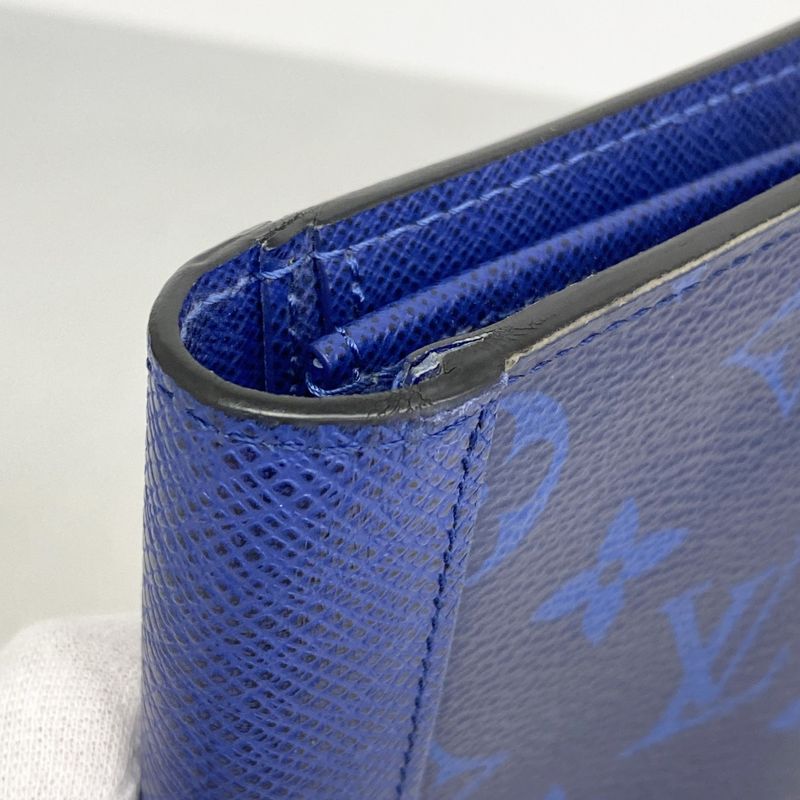 Louis Vuitton Wallet Taigarama Portefeuille Brother Cobalt