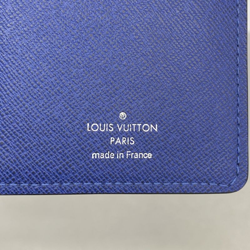 Louis Vuitton Wallet Taigarama Portefeuille Brother Cobalt