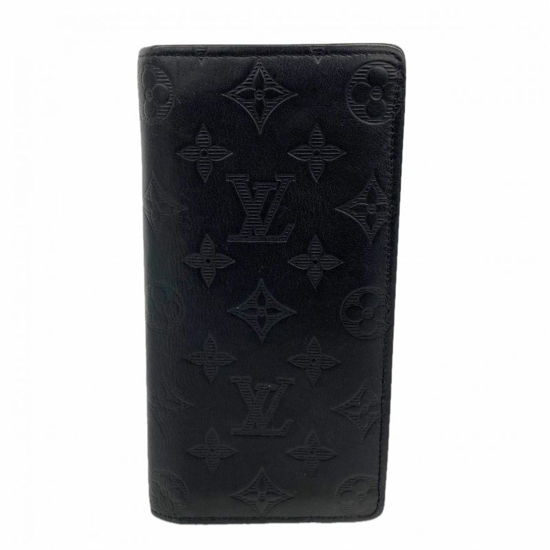 Louis Vuitton Wallet Monogram Shadow Portefeuille Brother Black