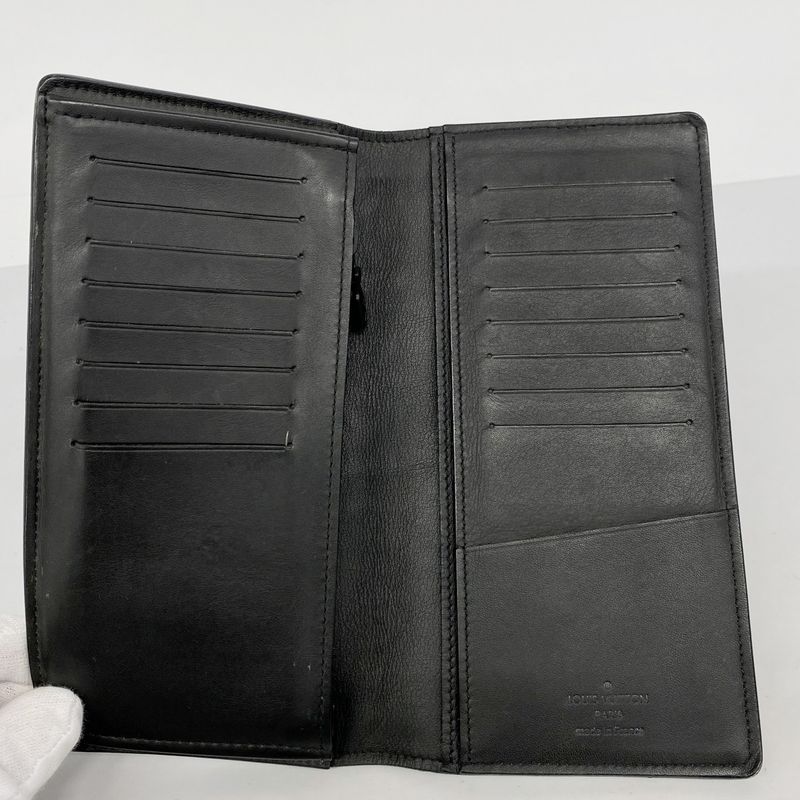Louis Vuitton Wallet Monogram Shadow Portefeuille Brother Black