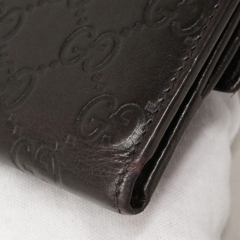 Gucci Wallet Guccissima Leather Brown Gold