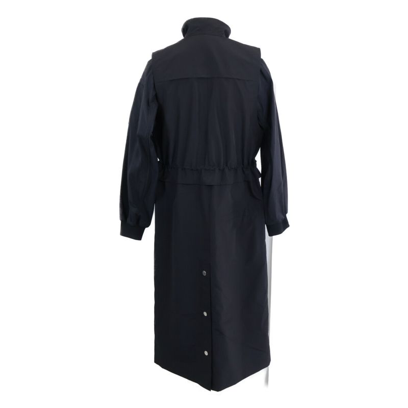 Hermes Lgilet Wool Nylon Bomber Jacket & Long Gilet ) Navy