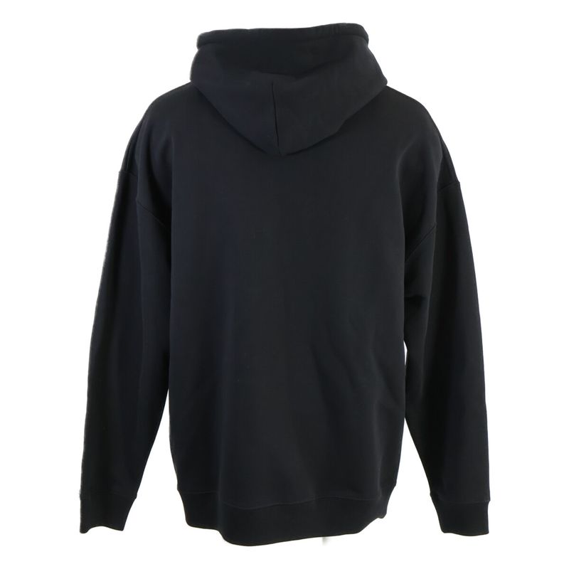 Loewe Anagram Leather Patch Hoodie ) Black