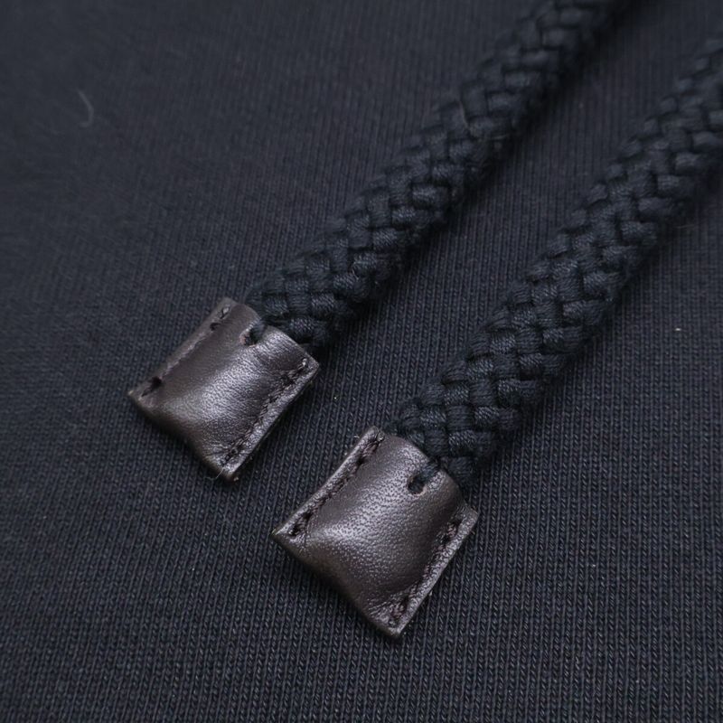 Loewe Anagram Leather Patch Hoodie ) Black