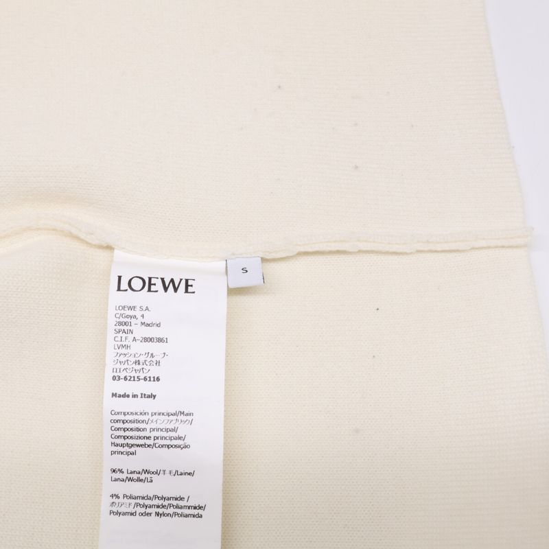 Loewe Anagram Short Length Knit Sweater )ivory