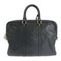 Guccissima Black Silver Leather Business