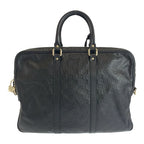Guccissima Black Silver Leather Business