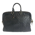 Guccissima Black Silver Leather Business