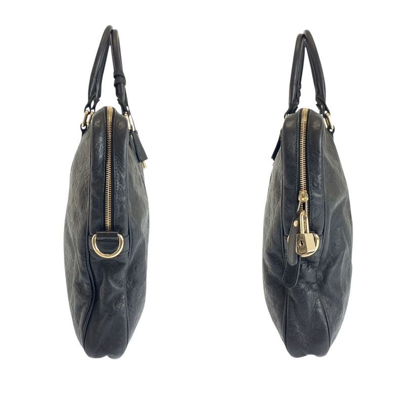 Guccissima Black Silver Leather Business