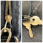 Guccissima Black Silver Leather Business