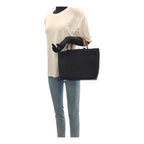 Gucci Bamboo Black Silver Canvas Enamel 000 Tote