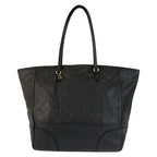 Guccissima Black Gold Leather Tote Shoulder Bag
