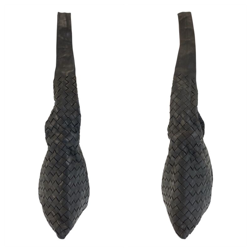 Bottega Veneta Black Leather Shoulder Bag