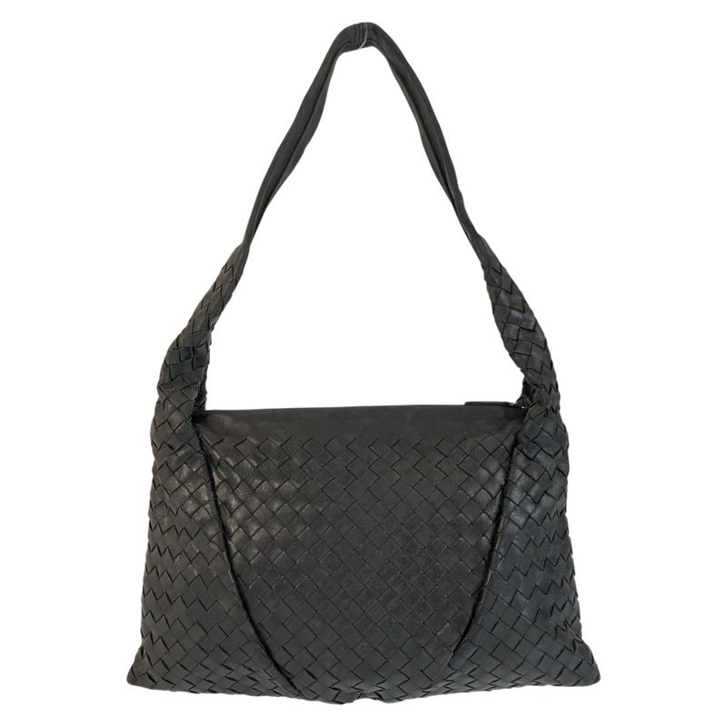 Bottega Veneta Black Leather Shoulder Bag