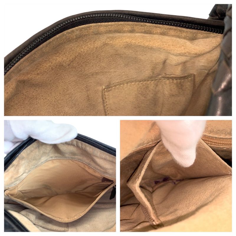 Bottega Veneta Black Leather Shoulder Bag