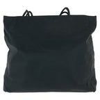 Prada Tessuto Black Silver Nylon Shoulder Bag Tote