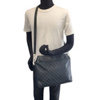 Louis Vuitton Damier Cobalt Messenger Greenwich Blue Black Silver