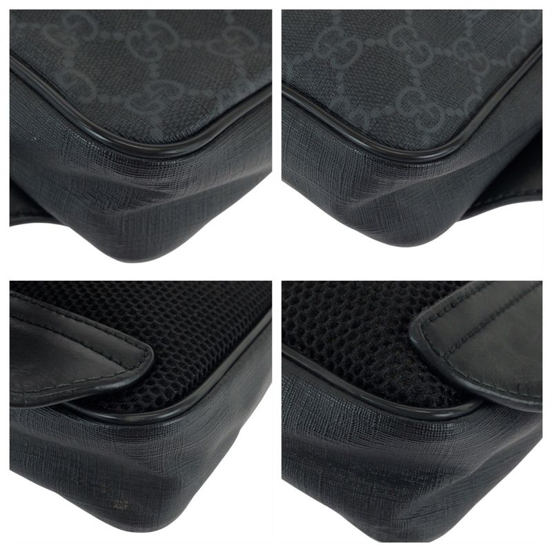 Gucci Sherry Shoulder Bag Black Gray
