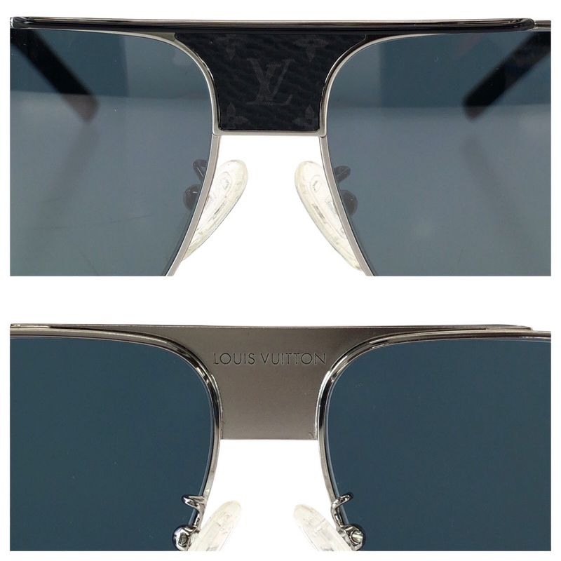 Louis Vuitton Monogram Pacific Blue Black Silver Metal