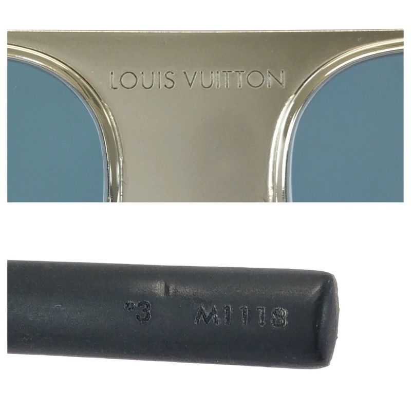 Louis Vuitton Monogram Pacific Blue Black Silver Metal