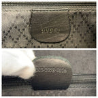Gucci Bamboo Black Gold Leather 003 Backpack