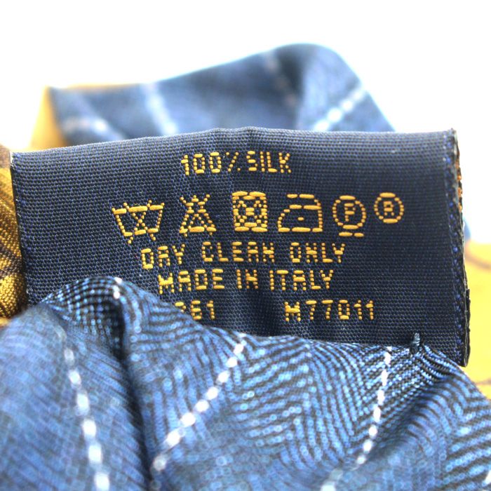 Louis Vuitton Silk Scrunchie Be Mindful Single Brown Navy