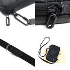 Louis Vuitton Double Phone Pouch Shoulder Bag Black