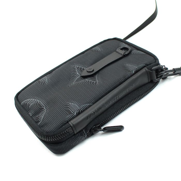 Louis Vuitton Double Phone Pouch Shoulder Bag Black