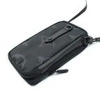 Louis Vuitton Double Phone Pouch Shoulder Bag Black