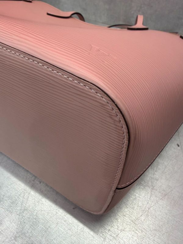 Louis Vuitton Epi Neverfull MM Tote Pink Leather Silver Hardw