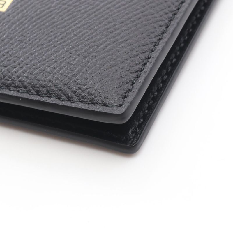 Balenciaga Passport Case Black Gold Leather