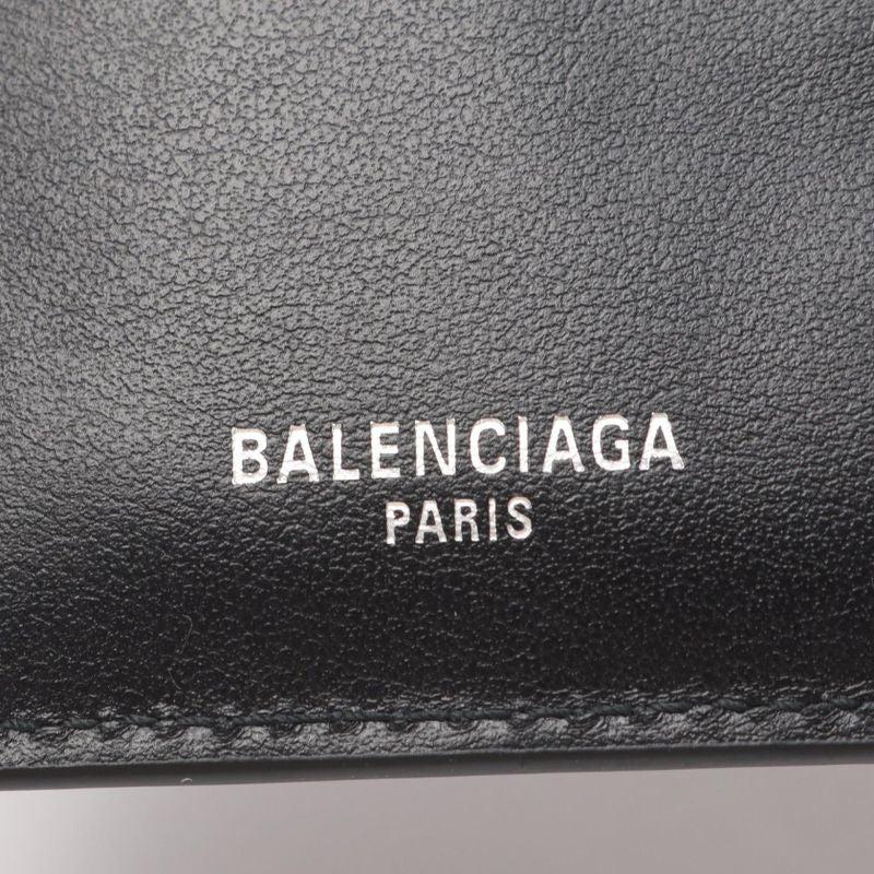 Balenciaga Passport Case Black Gold Leather