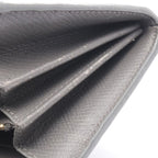 Celine Bifold Wallet Large Flap Gray Leather