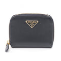 Prada Coin Case Vitello Move 268 Black Saffiano Leather