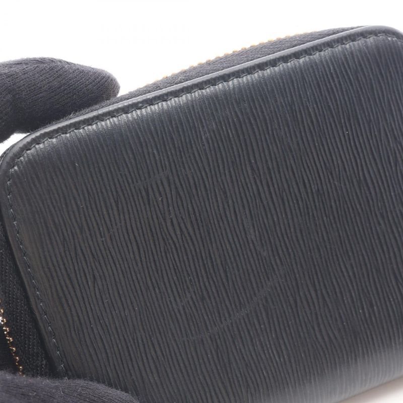 Prada Coin Case Vitello Move 268 Black Saffiano Leather