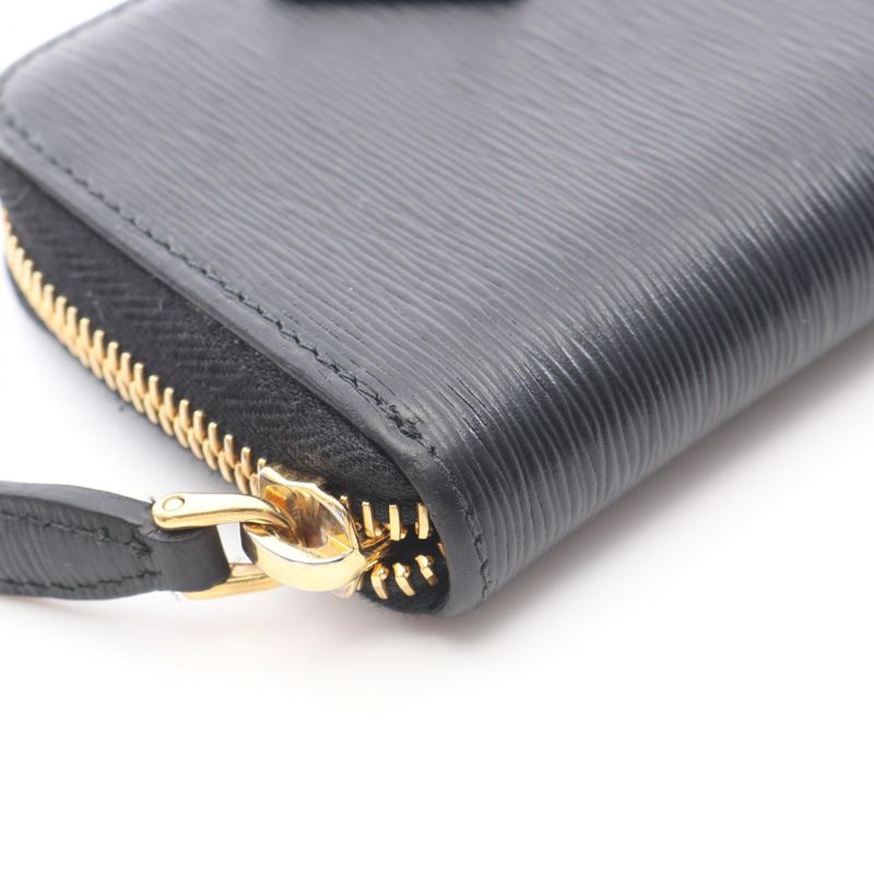 Prada Coin Case Vitello Move 268 Black Saffiano Leather