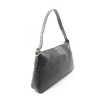 Gucci Shoulder Bag GG Emblem Black Leather