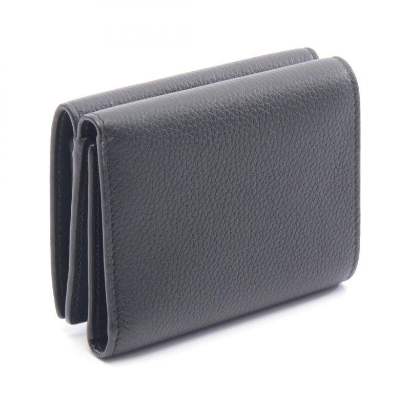 Loewe Trifold Wallet Black Leather