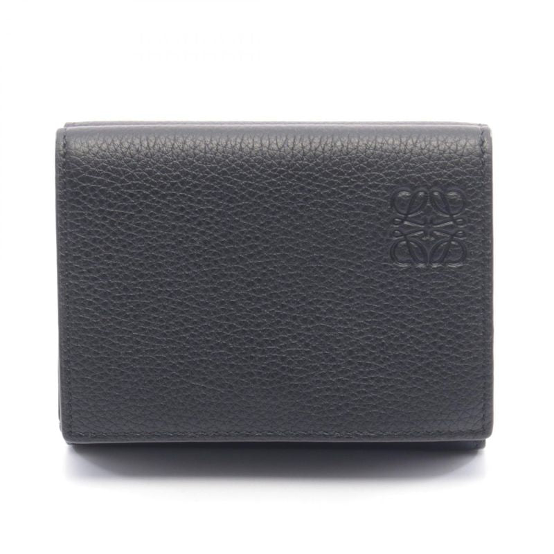 Loewe Trifold Wallet Black Leather