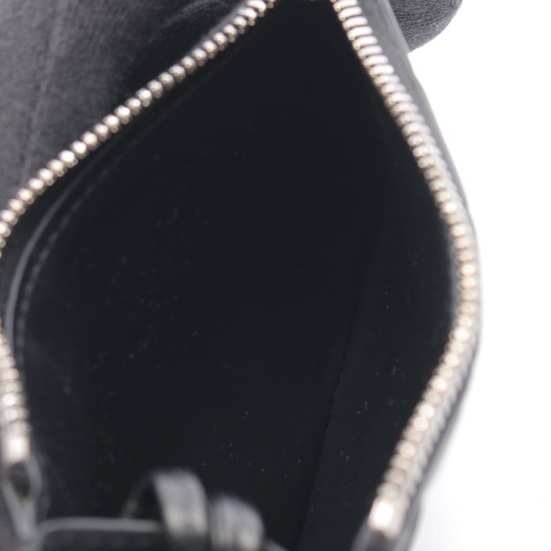 Bottega Veneta Coin Case Intrecciato Key Pouch Black Leather
