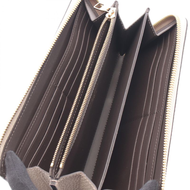 Louis Vuitton Lshape Zipper Wallet Portefeuille Comet Leather Gare Beige