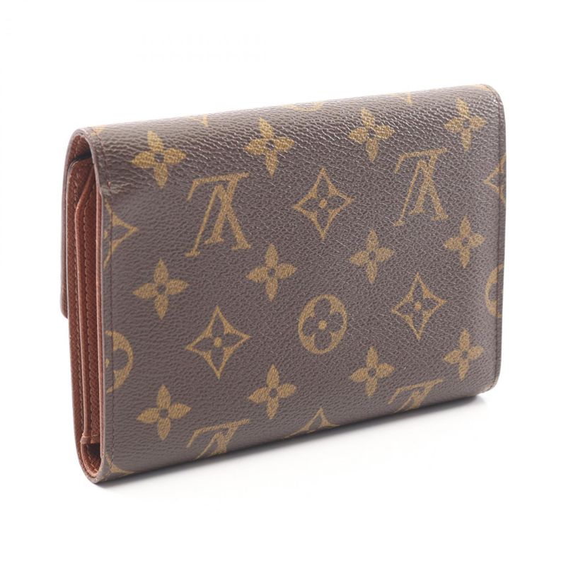 Louis Vuitton Trifold Wallet Porte Tresor Etuil Papier Leather Handbag