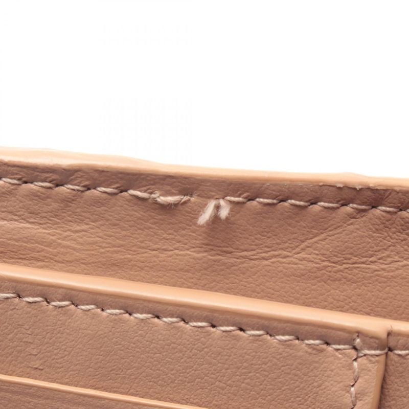 Bottega Veneta Bifold Wallet Intrecciato Beige Leather