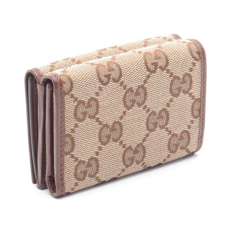 Gucci Trifold Wallet Hacker Project Beige Brown