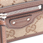 Gucci Trifold Wallet Hacker Project Beige Brown
