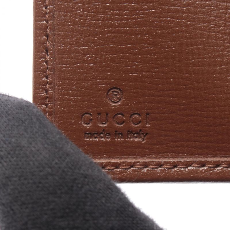 Gucci Trifold Wallet Hacker Project Beige Brown