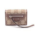 Gucci Trifold Wallet Hacker Project Beige Brown